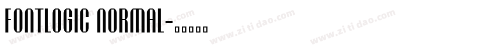 Fontlogic Normal字体转换